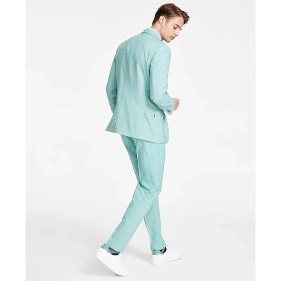 Modern-Fit Seasonal Cotton Stretch Suit - Picture 2 of 3